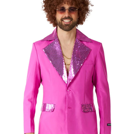 Disco Kostuum Heren Roze 2-delig van OppoSuits koop je bij Partywinkel