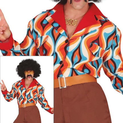 Disco Pak Blauw Oranje Heren - Partywinkel - 8434077786048