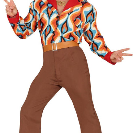 Disco Pak Blauw Oranje Heren - Partywinkel - 8434077786048