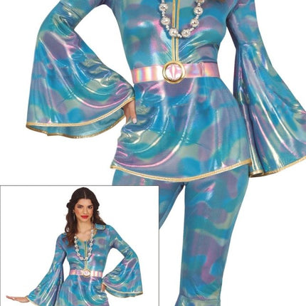 Disco Pak Blauw Paars Dames - Partywinkel - 8434077862735