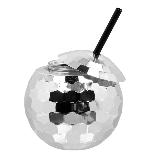 Disco Zilveren bekers Met Rietje van Boland koop je bij Partywinkel