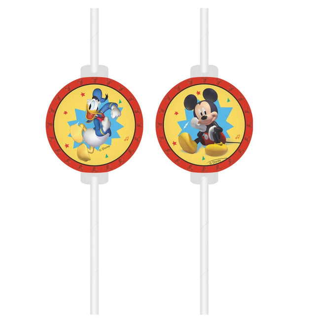 Mickey Mouse Strohhalme 22cm 4Stück