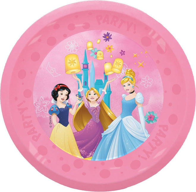 Disney Prinsessen Borden Herbruikbaar 21cm 4st - Partywinkel - 5201184962657