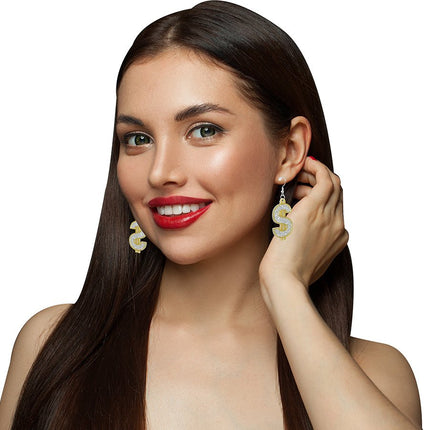 Dollar earrings van Fiestas Guirca koop je bij Partywinkel