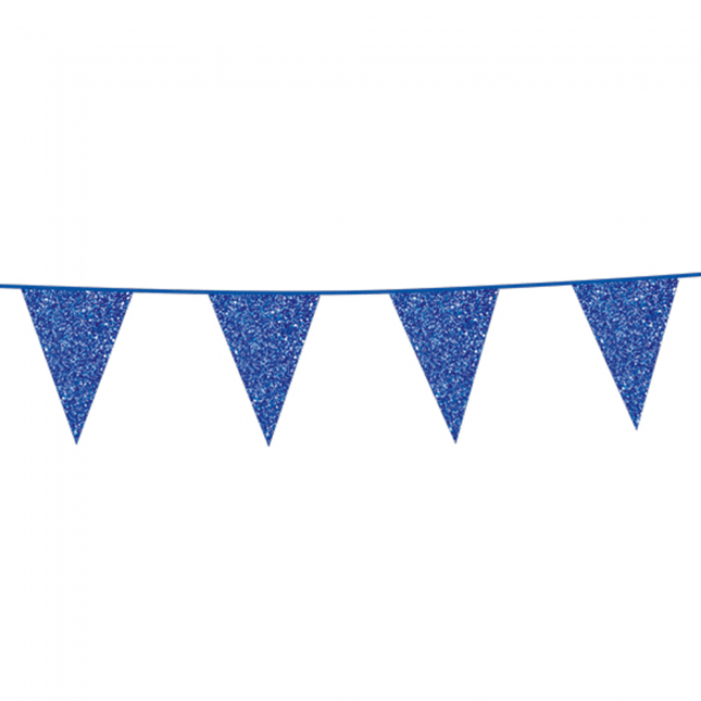 Donker Blauw Slingers Glitter 6m van WeFiesta koop je bij Partywinkel