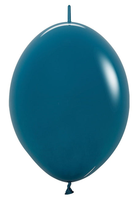 Donkerblauwe Ballonnen Voor Ballonnenslinger 30cm 50st van Sempertex koop je bij Partywinkel