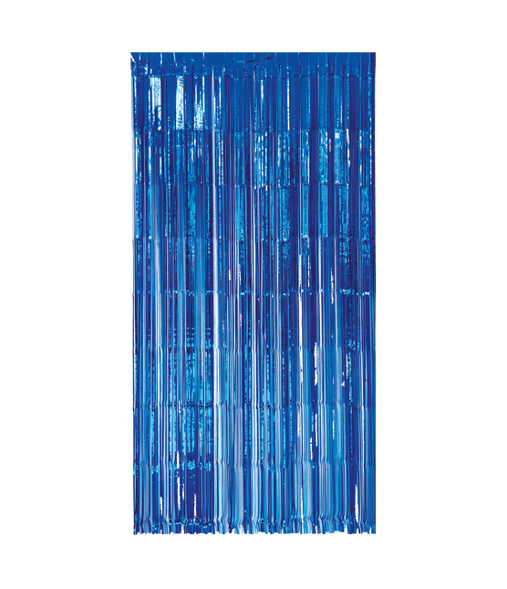 Donkerblauwe Deurgordijn 2m - Partywinkel - 8716764236556