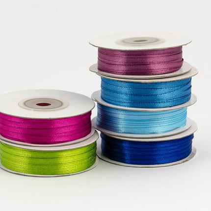 Donkerblauwe Lint 3Mm 50m van Partydeco koop je bij Partywinkel