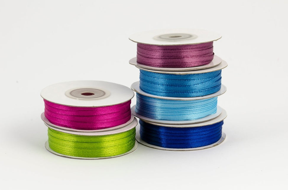 Donkerblauwe Lint 3Mm 50m van Partydeco koop je bij Partywinkel