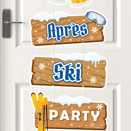 Braune Hängedekoration Apres Ski Party 1m