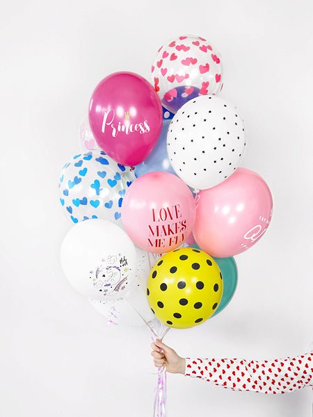 Doorzichtige Ballonnen Blauwe Hartjes van Partydeco koop je bij Partywinkel