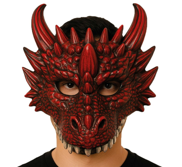 Draak Masker Rood van Fiestas Guirca koop je bij Partywinkel