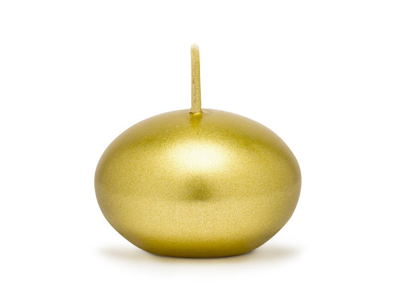 Drijfkaarsen Goud 4cm 50st van Partydeco koop je bij Partywinkel