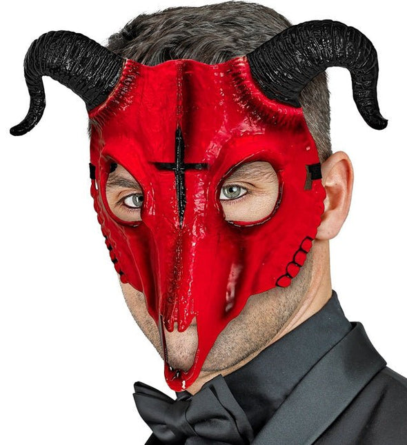 Duivel Masker Gekleurd van Widmann koop je bij Partywinkel