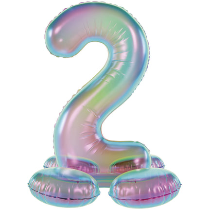 2 Jahre Figur Ballon Standard Holographisch Leer 72cm