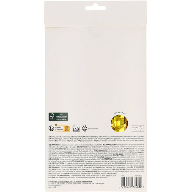 Goldener Türvorhang 2m