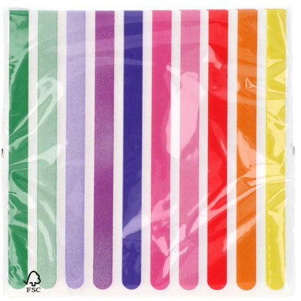 Servietten Stripetastic 33x33cm /20
