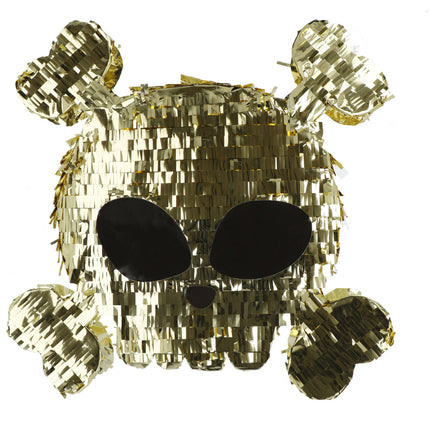 Piraten Pinata Gold Totenkopf 50cm