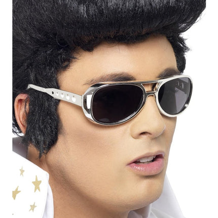 Elvis Zonnebril, Zilver van Smiffys koop je bij Partywinkel