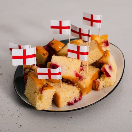 Engeland Cocktailprikkers St. George 6cm 50st van WeFiesta koop je bij Partywinkel