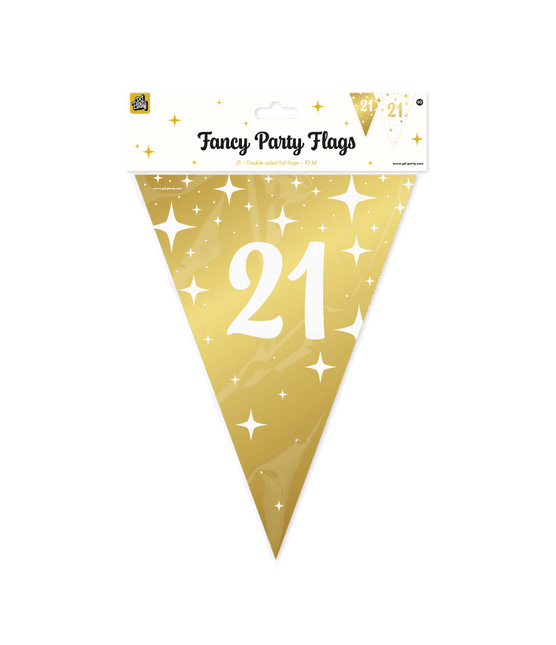 Fancy party Vlaggenlijn folie - 21 van Paper Dreams koop je bij Partywinkel