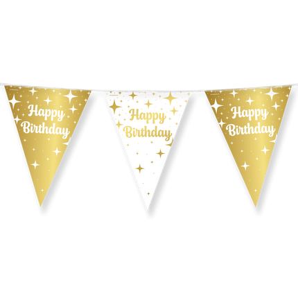 Fancy Party Flagge Linie Folie - Happy Birthday