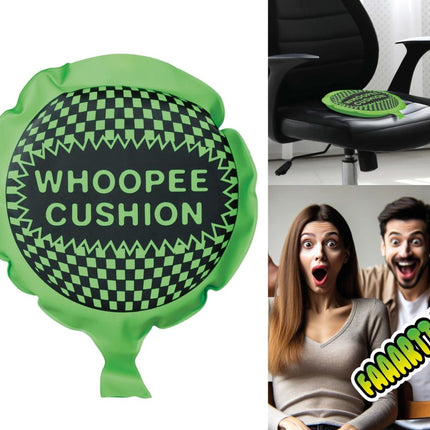 Fart cushion 23 cm, assorted colors, novelty item - Partywinkel - 8434077311981
