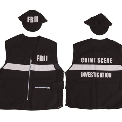 Fbi Vest en Pet van Fiestas Guirca koop je bij Partywinkel