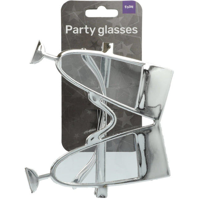 Feestbril Champagneglas van Folat koop je bij Partywinkel