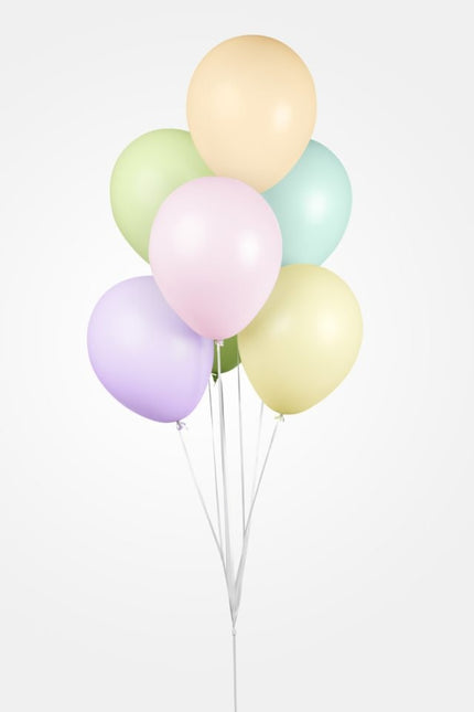 Bunte Ballons Pastell Macaron 30cm 10Stk