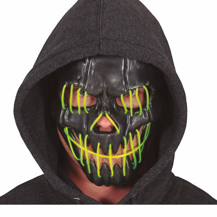 Halloween Maske lächelnd mit Licht