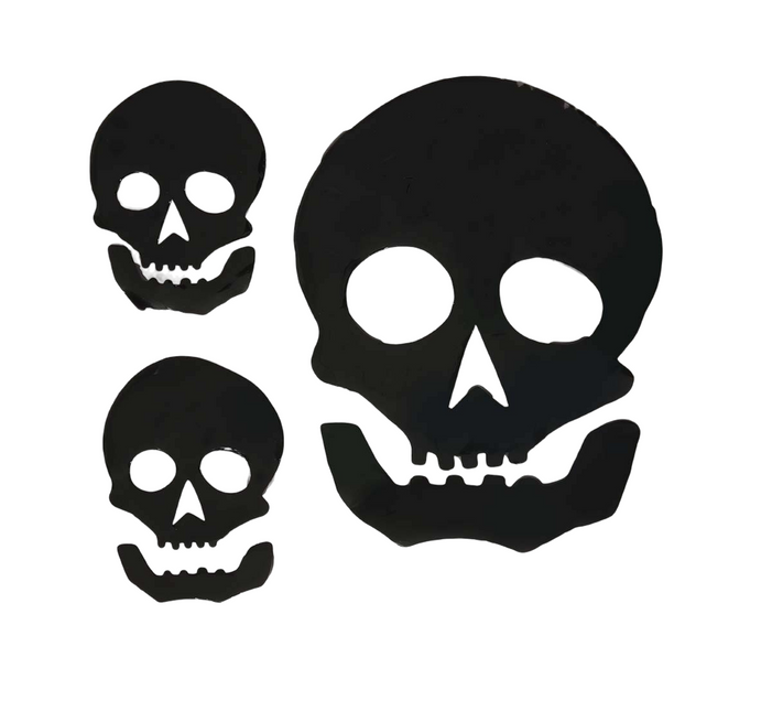 Halloween Fensterdekoration Totenkopf 25cm