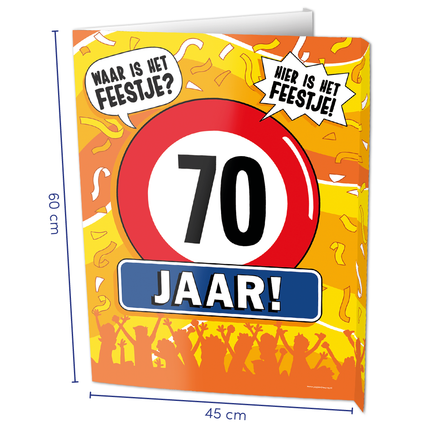 Fensterschild 70 Jahre 60cm