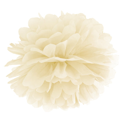 Pompon Vanillecreme 35cm