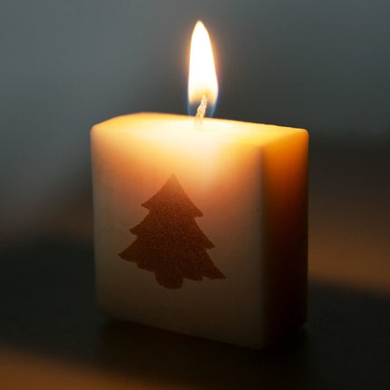 Buchstabe Kerze Weihnachtsbaum 4cm