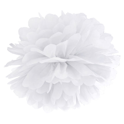 Pompon Weiß 25cm