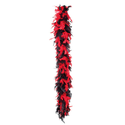Schwarze Boa mit Rot 1,8m