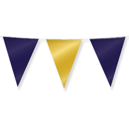 Blau Gold Girlande Metallic 10m