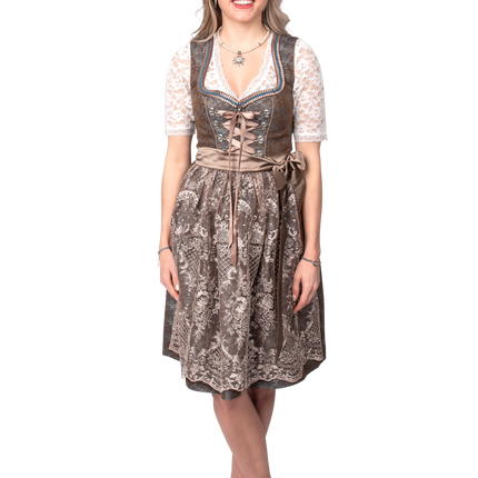 Grünes Dirndlkleid Oktoberfest Frauen Jaquard
