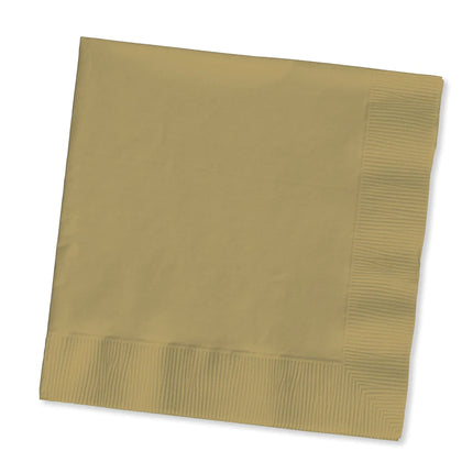 Goldfarbene Servietten 3-lagig 33cm 50Stück