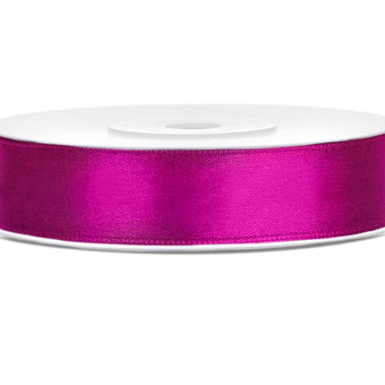 Satinband Fuchsia 12mm 25m