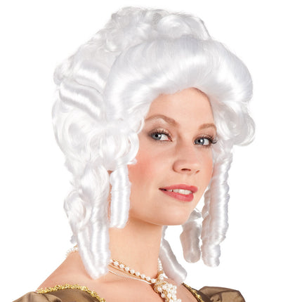 Graue Perücke Barock Frau