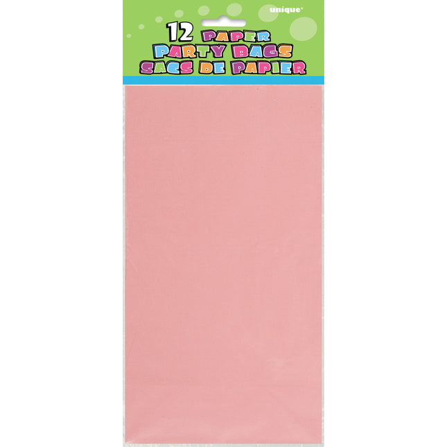 Partytüten Hellrosa Pastell 25cm 12 Stk.