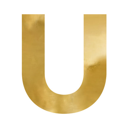 Spiegel Buchstabe U Gold 61cm