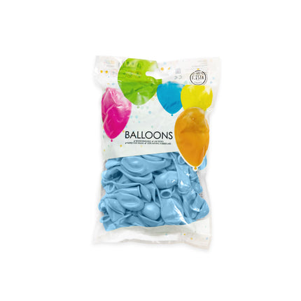 Hellblaue Ballons 13cm 100Stk