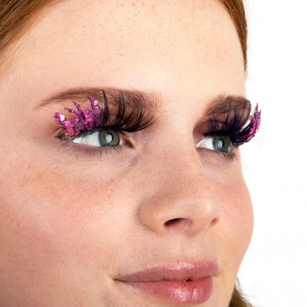 PXP Fake Lashes Glitter UV Pink Barranquilla