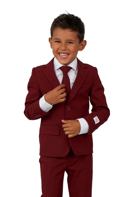 Bordeauxroter Anzug Junge <tc>OppoSuits</tc>