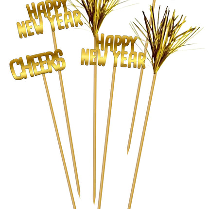 Glasmarker Happy New Year 12 Stück