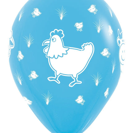 Ballons Bauernhof Tiere Mix 30cm 25Stk