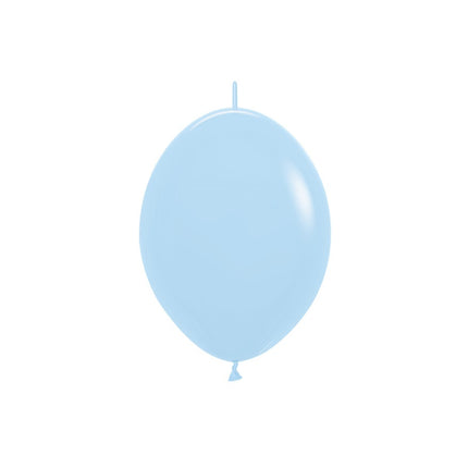Ballons Pastell Mattblau 15cm 50Stk
